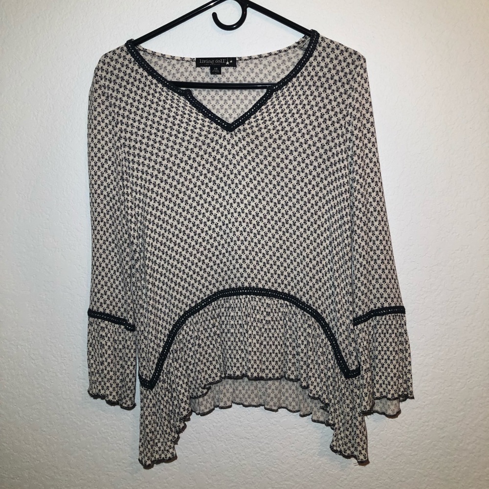 Living doll flowy top